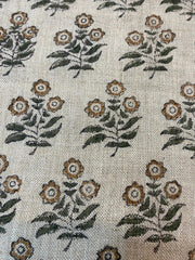 Thyny Hand Block Print Linen Fabric